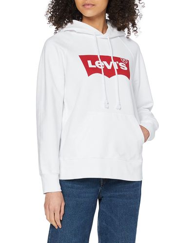Levi's Standard Graphic Hoodie - Wit