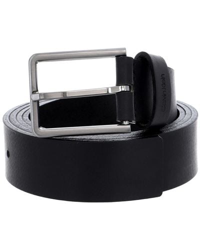 Calvin Klein 35mm Essential Plus Belt Cinturón - Negro