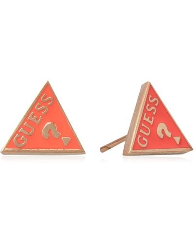 Guess Orecchini donna Jewelry triangolo logo acciaio inossidabile | Collezione Dream&Love - Arancione