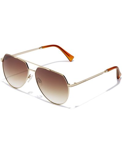 Hawkers · Gafas de sol SHADOW para hombre y mujer · BROWN - Blanco