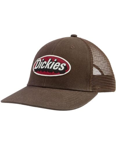 Dickies Patch Logo Trucker Cap - Brown