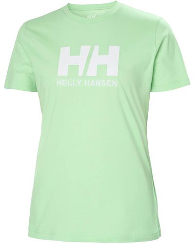 Helly Hansen W HH Logo T-Shirt SS Tshirt - Verde