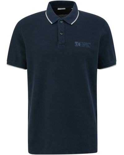 S.oliver Poloshirt mit Logo Print - Blau