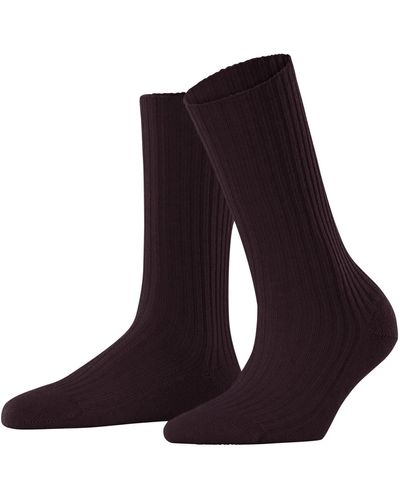 FALKE Cosy Wool Boot W So Thick Warm Plain 1 Pair Socks - Red