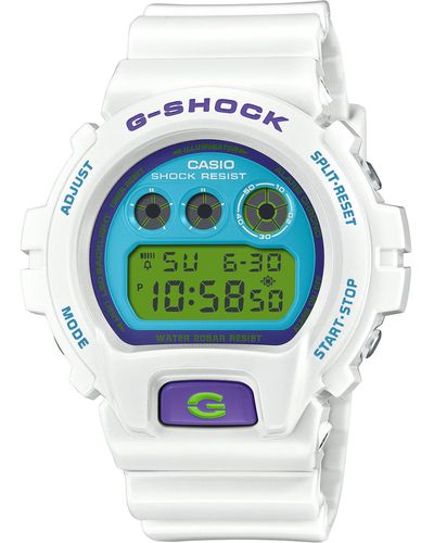 G-Shock Orologio G-Shock Crazy Color Digitale Bianco DW-6900RCS-7ER - Blu