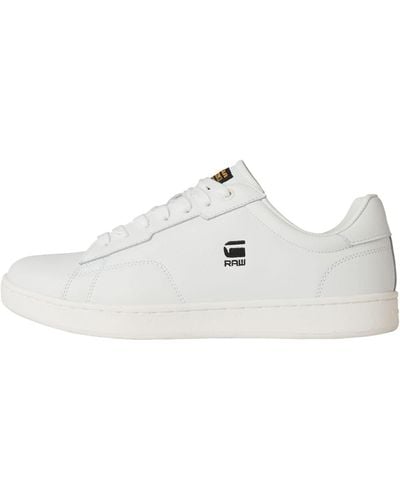 G-Star RAW Low Cadet Lea Sneakers Voor - Wit