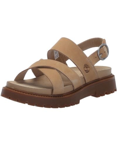 Timberland Womens Clairemont Way Cross-strap - Natural