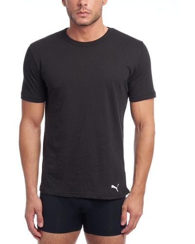 PUMA 3er-Pack T-Shirts mit Rundhalsausschnitt Unterhemd - Schwarz