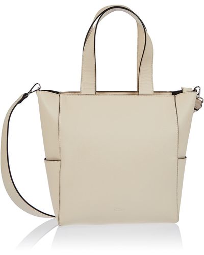 S.oliver (Bags) TOTE MEDIUM: Shoulder Bag aus Lederimitat - Natur