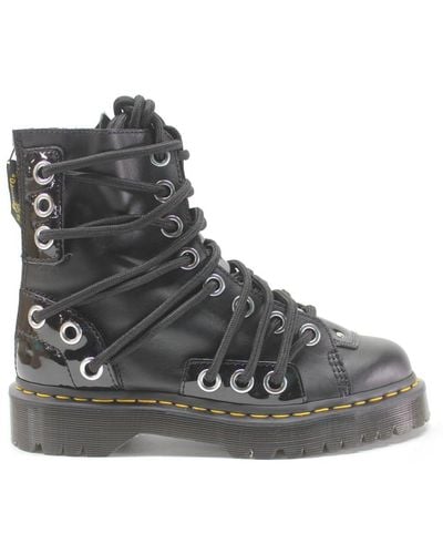Dr. Martens S Daria Bex Leather Black Boots 5 Uk