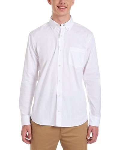 Nautica Long Sleeve Uniform Oxford Shirt Hemd - Weiß