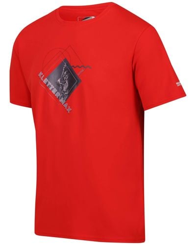Regatta T-Shirt mit Fingal Slogan II - Rot