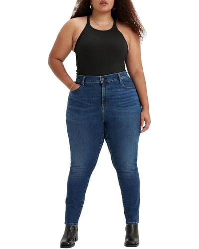 Levi's Plus Size 721 High Rise Skinny Vaqueros Mujer - Azul