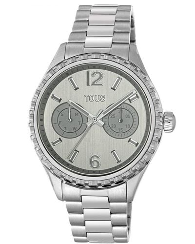 Tous Watches tender bear orologio Donna Analogico Al quarzo con cinturino in Acciaio INOX 200351033 - Grigio