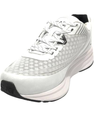 Emporio Armani Sneaker EA7 Ecopelle/mesh White/Black US23EA17 X8X093 43 1/3 - Mettallic