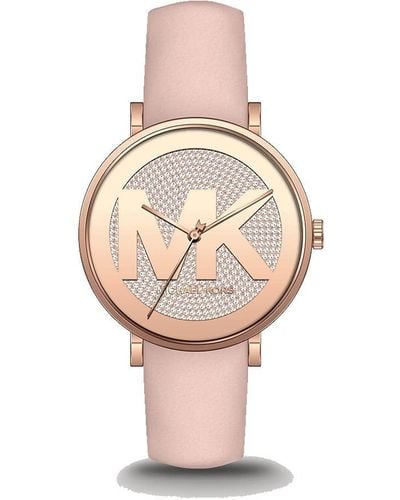 Michael Kors Outlet Addyson Analogue Quartz Watch With Pink Colour