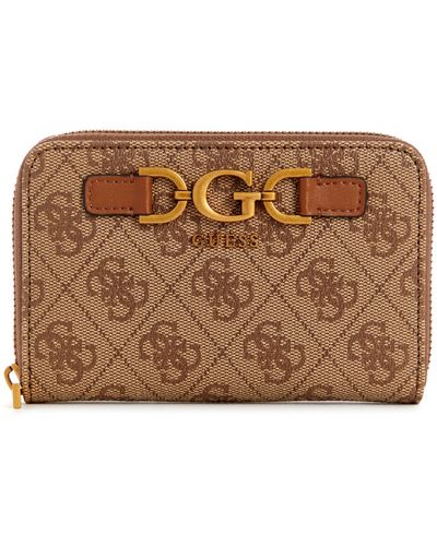 Brown Guess Wallets and cardholders for Women | Lyst