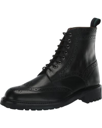 Ted Baker S Jakobe Brogue Shoes Boots Black 12 Uk