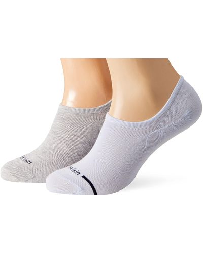 Calvin Klein Logo Line High Cut Footie Socks - Zwart