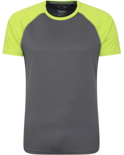 Mountain Warehouse Endurance T-Shirt Tecnica Traspirante Uomo per Sport E Trekking - Grigio