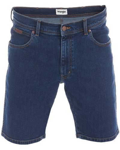 Wrangler Jeans Short Texas Stretch Regular Fit - Blau