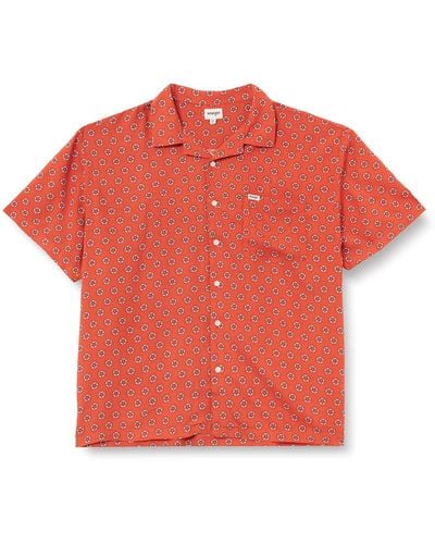 Wrangler 1 Pkt Resort Shirt - Rosso