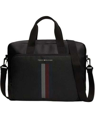 Tommy Hilfiger Th Foundation Computer Bag - Black