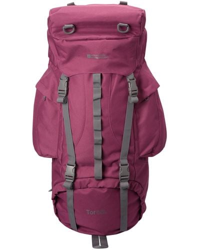 Mountain Warehouse Ladderlock Back Travel Backpack Berry - Purple