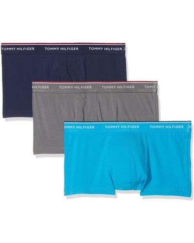 Tommy Hilfiger Low Rise Trunk 3 Pack Premium ESS Boxershorts - Blau