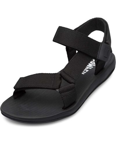 Camper Fashion T-strap Sandal - Black