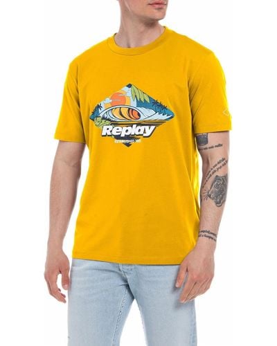 Replay M6496 T-shirt - Yellow