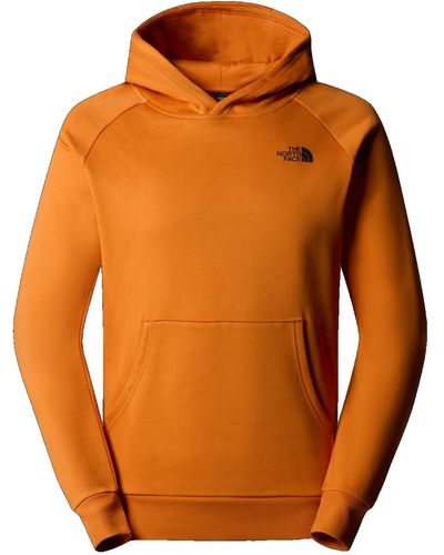 The North Face Raglan Redbox Hooded Sweatshirt Desert Rust Xxl - Orange