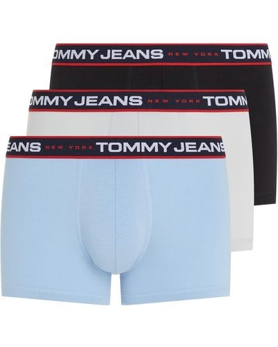 Tommy Hilfiger Tommy Jeans Boxer Shorts Trunks Underwear Pack Of 3 - Blue