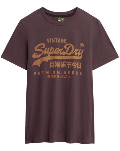 Superdry VL Premium Goods Graphic Tee T-Shirt - Violet
