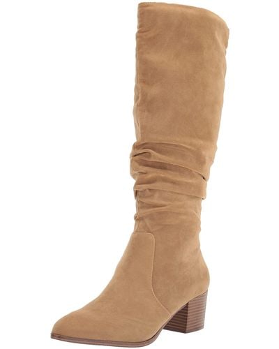 Amazon Essentials Tall Block Heel Boots - Natural