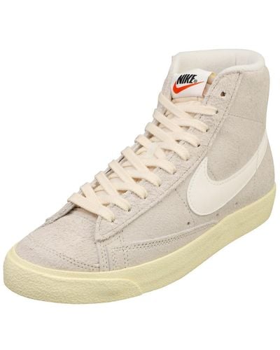Nike Blazer Mid 77 Vintage Womens Casual Trainers In Light Bone - 8 Uk - Natural