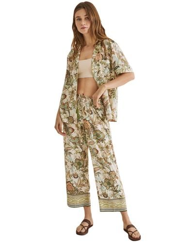 Women'secret Capri Pyjama-set - Groen
