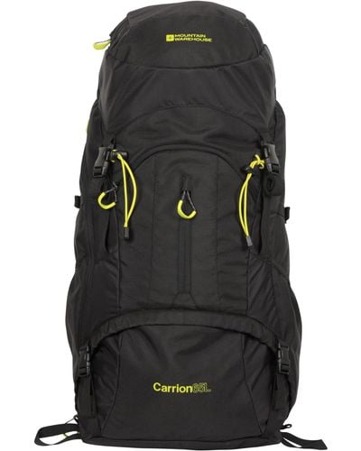 Mountain Warehouse Padded Airmesh Back Daypack Bagback With Ladder - Black