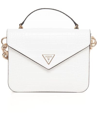 Guess D Coral Hwcg8664200cor Retour Bag Top Handle With Flap Coral Nd Choice=p - White