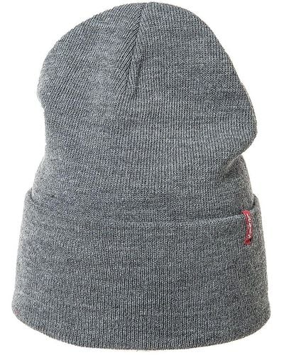 Levi's Slouchy Red Tab Beanie Gorro de punto - Gris