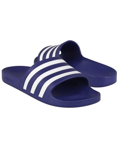 adidas Adilette Aqua Slides Sandal - Blue