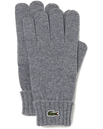 Lacoste Gants s en jersey de laine - Gris