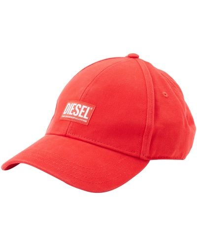 DIESEL Corry-jacq-wash Hat - Red