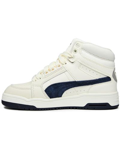 PUMA S Mid Hs Trainers Peacoat/white 8.5