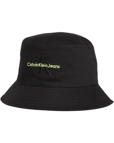 Calvin Klein Fischerhut Monogram Bucket Hat - Schwarz