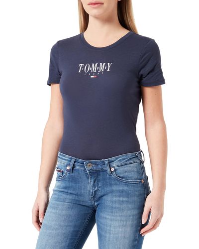 Tommy Hilfiger Essential Logo 1 Oberteile für Frauen - Bis 64% Rabatt |  Lyst DE | T-Shirts