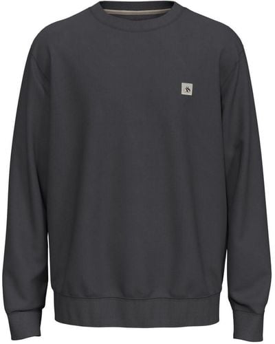 Scotch & Soda Regular fit Logo Badge Sweatshirt in Organic Cotton - Grau