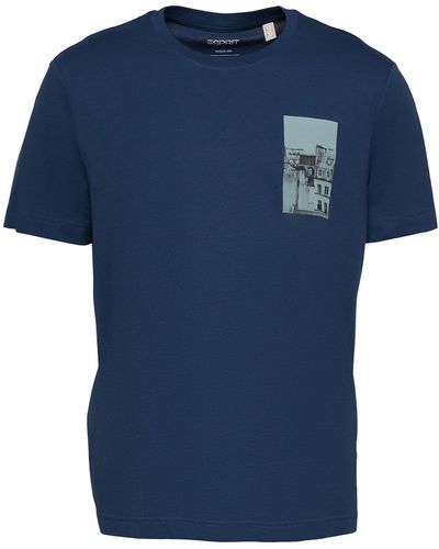 Esprit 073ee2k322 T-Shirt - Bleu