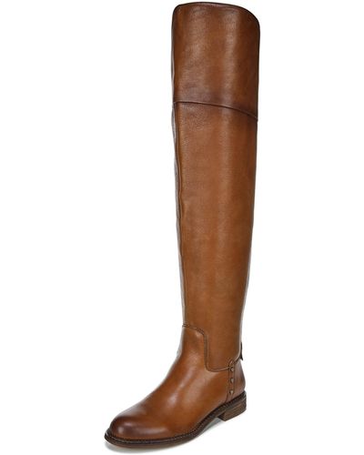 thumbnail image 2 of Franco Sarto Motor Over The Knee Stretch Back Boots In Black 2 of 11