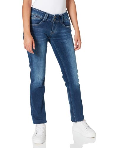 Pepe Jeans New Gen Pl204026 Jeans Mujer - Azul
